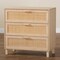 Baxton Studio Sebille Mid-Century Modern Light Brown Finished Wood 3-Drawer Storage Chest with Natural Rattan 207-12464 - alternate 5
